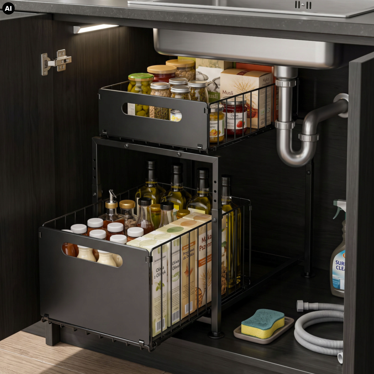Wysuwany Organizer Pod Zlew